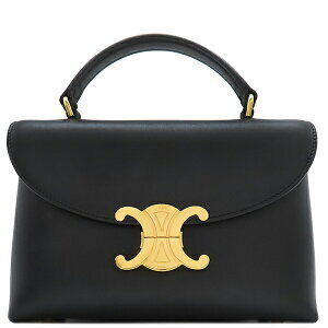 Celine Teen Nino Bag Black Calfskin Triomphe Handbag Shoulder